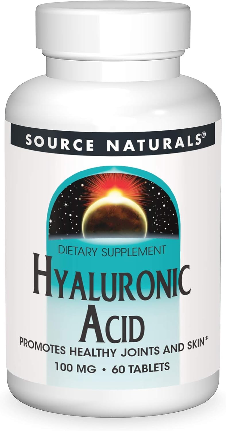 Source Naturals Ácido Hialurónico 100 mg  60 Tabletas