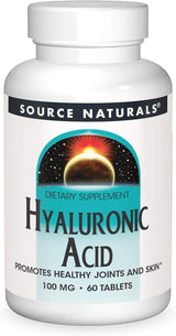 Source Naturals Ácido Hialurónico 100 mg  60 Tabletas