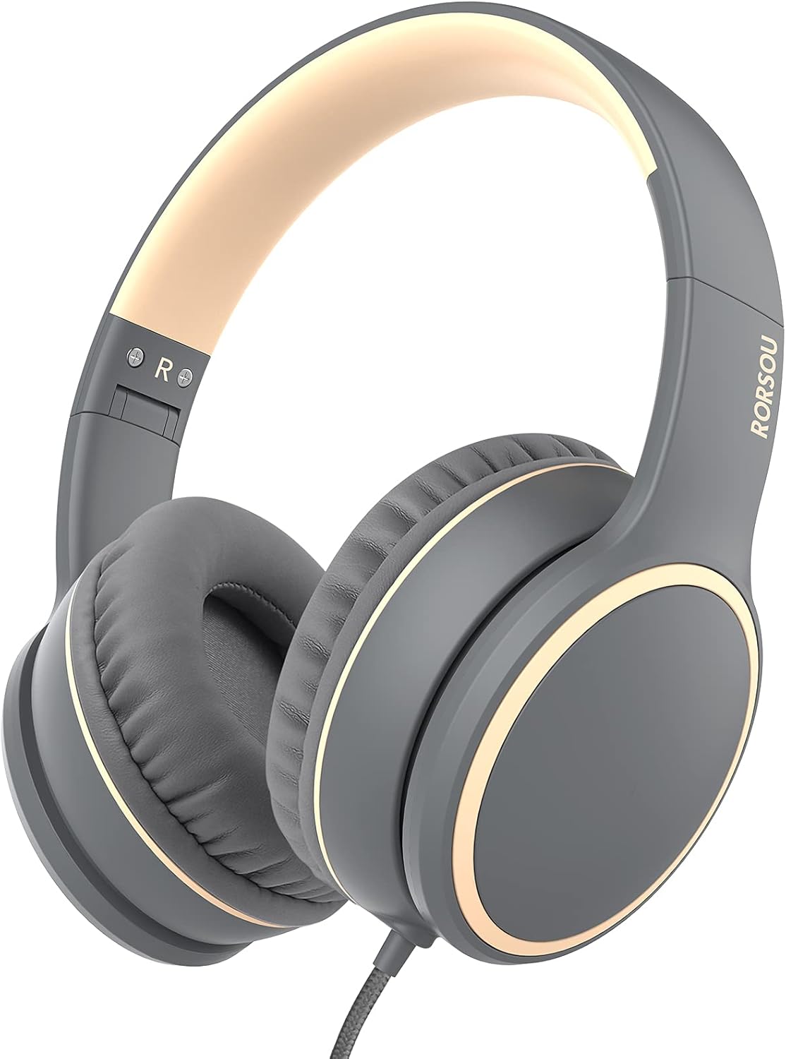 Auriculares On-Ear RORSOU, ligeros, con micrófono, R10