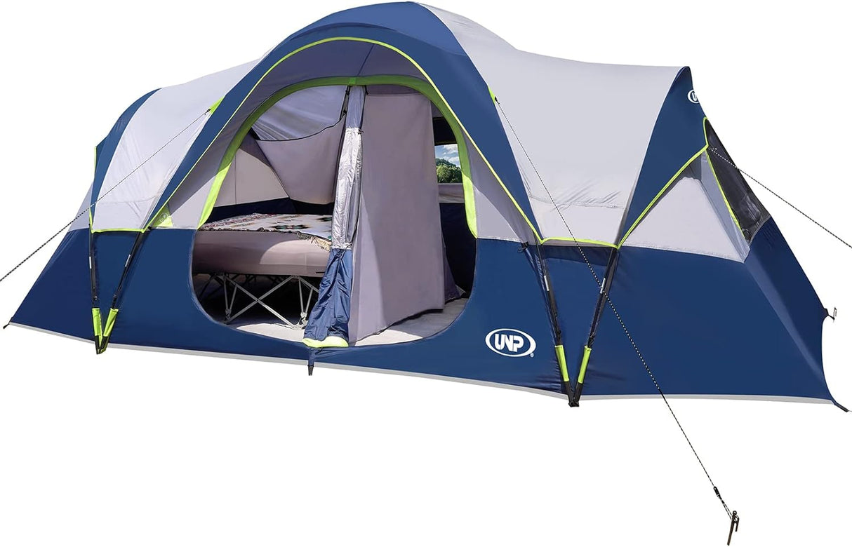 Tienda de Campaña UNP para 10 Personas, 2 Habitaciones, Impermeable