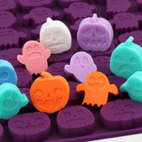 Moldes de Silicona Halloween, 4 Piezas, Chocolate y Galletas