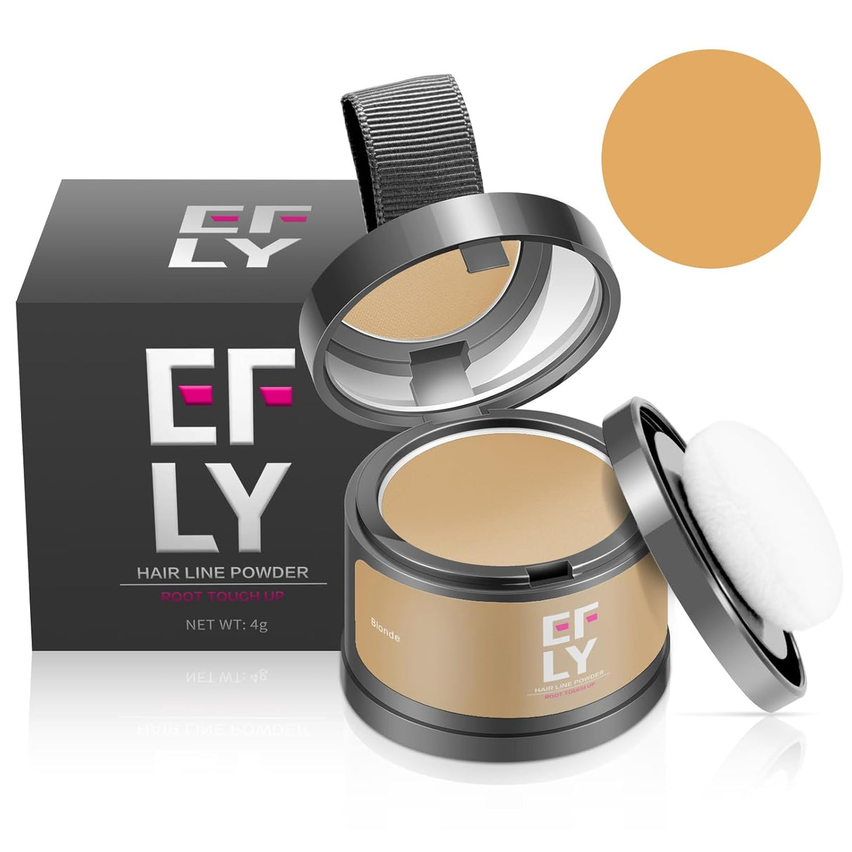 Polvo para retoque de raíces y cabello fino