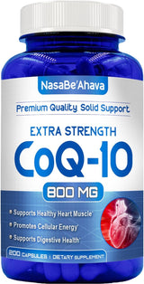 CoQ10 800mg Vegan Cápsulas Suplemento Energía y Corazón