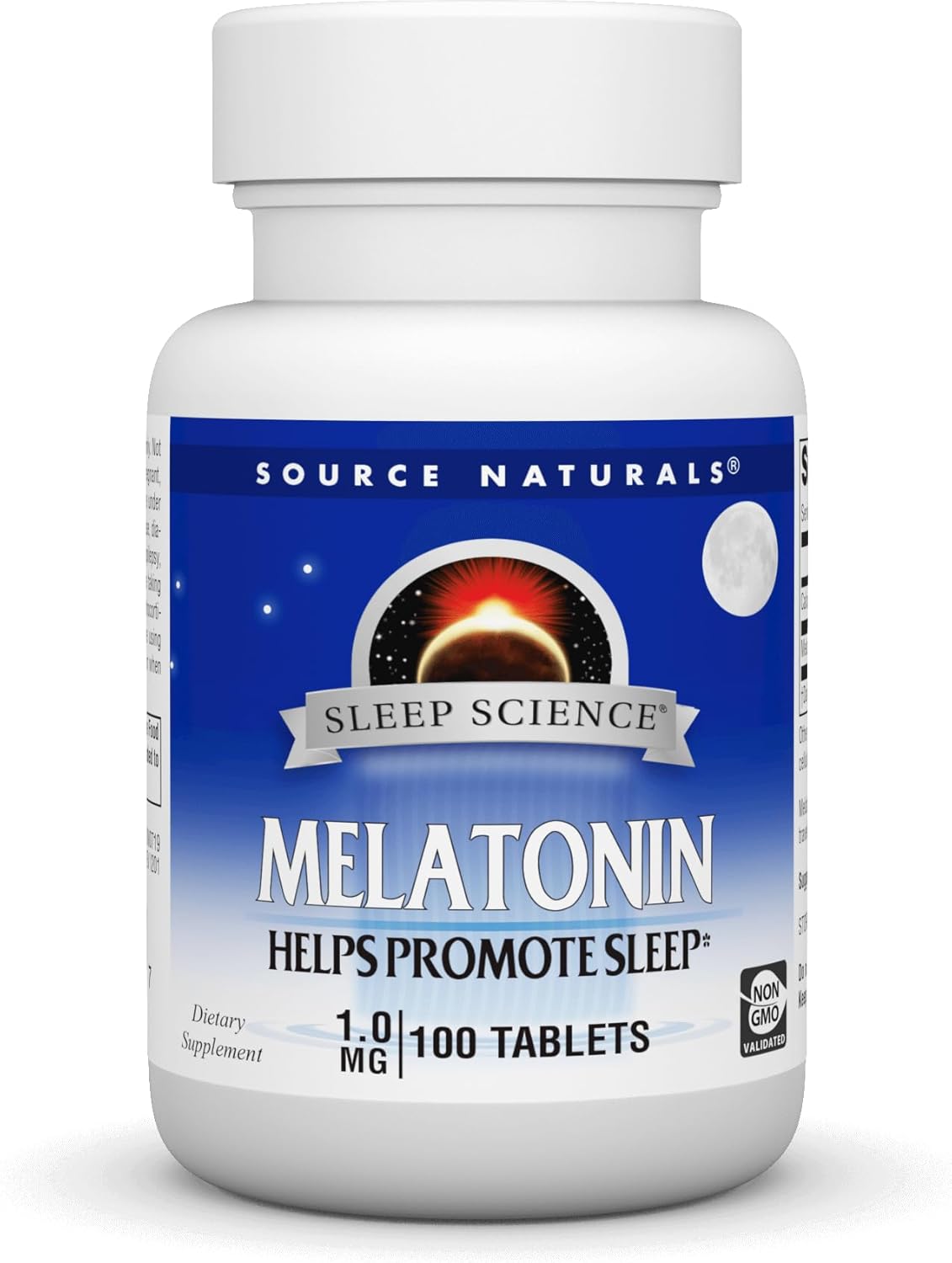 Melatonina 1 mg Source Naturals - 100 Tabletas Suplemento