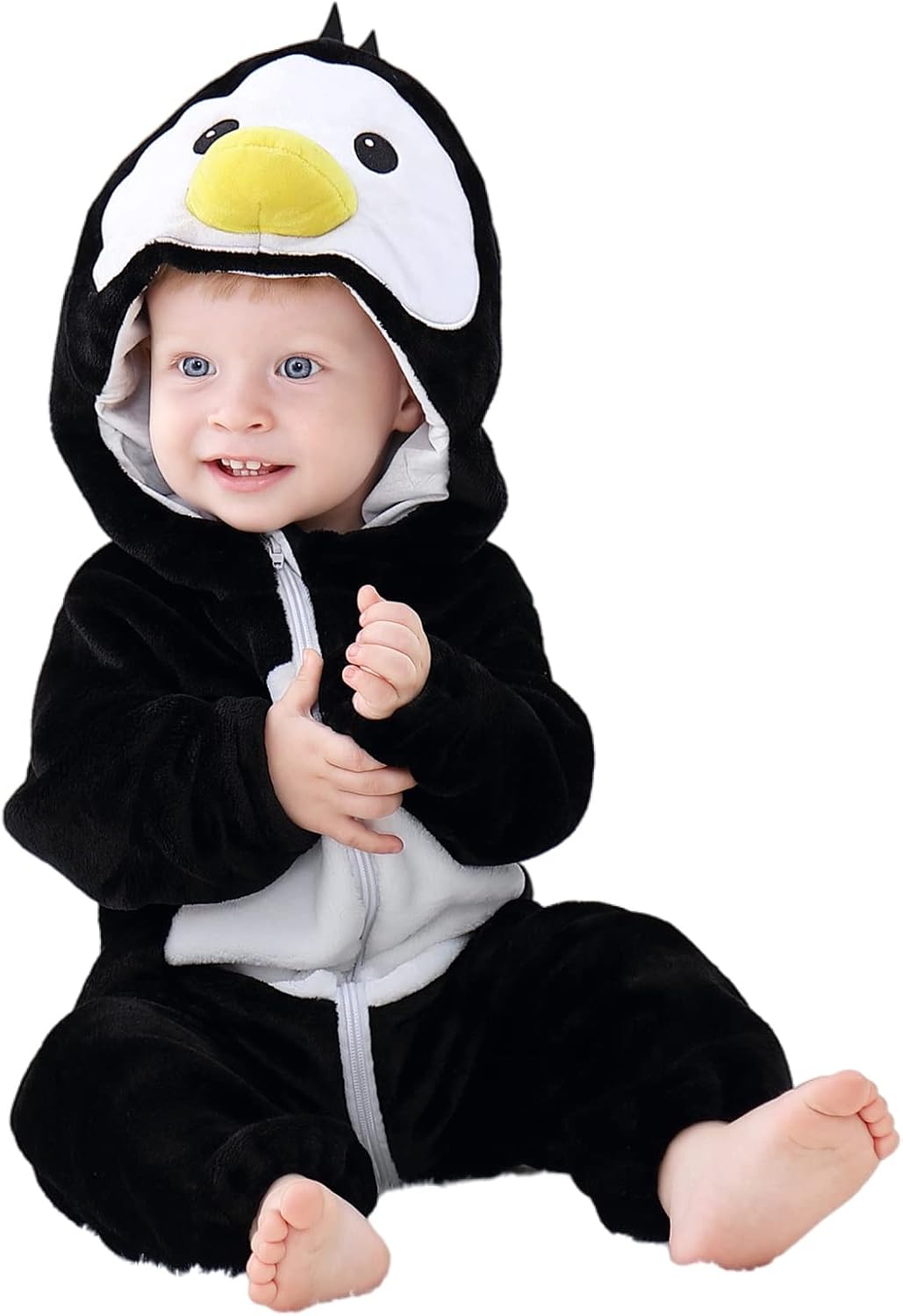 Disfraz Navidad Halloween Bebé, Pijamas Invierno, Modelo Único 04-Penguin