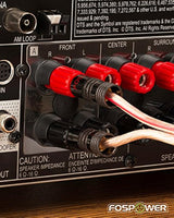 FosPower - Conectores chapados en oro de 24 K para altavoz