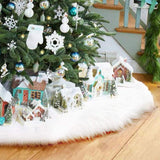 Funda para árbol de Navidad CHICHIC, piel sintética, 48 pulgadas