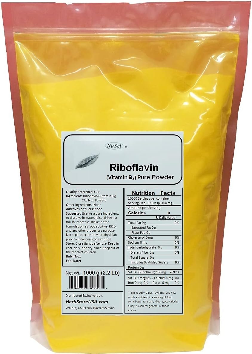 Riboflavina B2 Pura en Polvo 100g Sin Marca