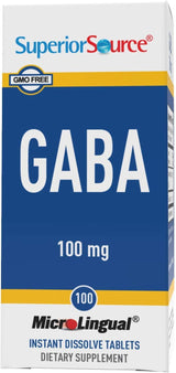 Suplemento GABA  microlingües de 100 mg de disolución rápida