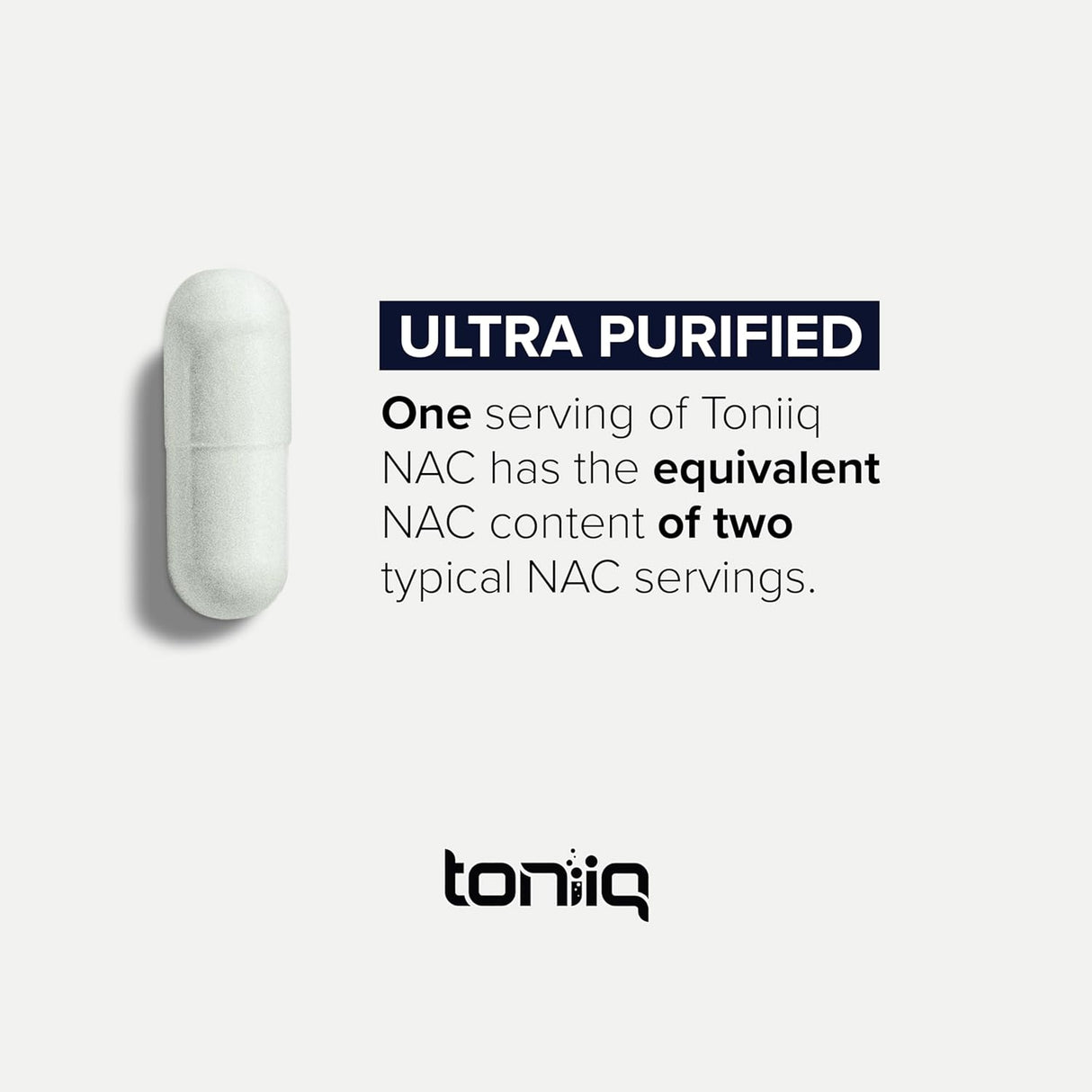 Suplemento NAC 1300mg Toniiq - Alta Pureza y Bioavailable