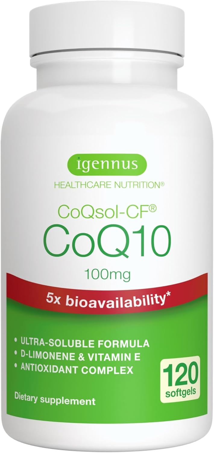 Igennus CoQ10 100mg Bioavailability D-Limonene 120 cápsulas