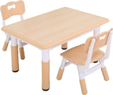 Juego de mesa y sillas de plástico para niños