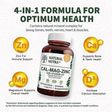 Suplemento de calcio y magnesio zinc con vitamina D3  2 pack