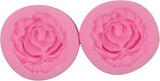 HengKe 2 moldes de silicona en forma de rosa con flores