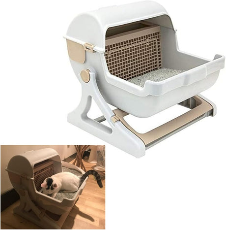 Caja de arena automática para gatos - Kit de limpieza rápida