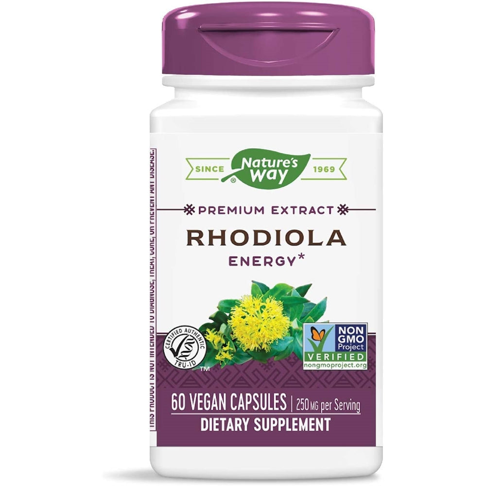 Suplemento Extracto prémium Rhodiola Energy sin OMG 250 mg