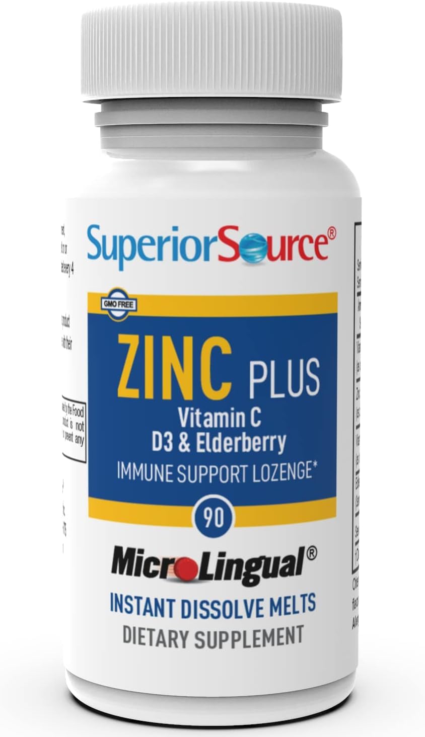 Suplemento Zinc Plus Source Superior, Apoyo Inmunidad 90 Tabletas