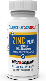 Suplemento Zinc Plus Source Superior, Apoyo Inmunidad 90 Tabletas