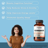 Suplemento Orgánico Ashwagandha 300mg, 100 Cápsulas