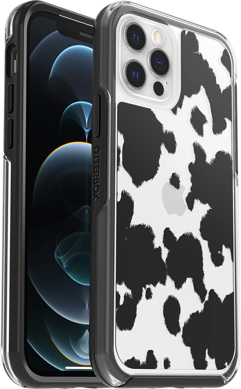 OtterBox Symmetry Clear Series - Funda para iPhone 12 y iPhone 12 Pro, cuero de vaca