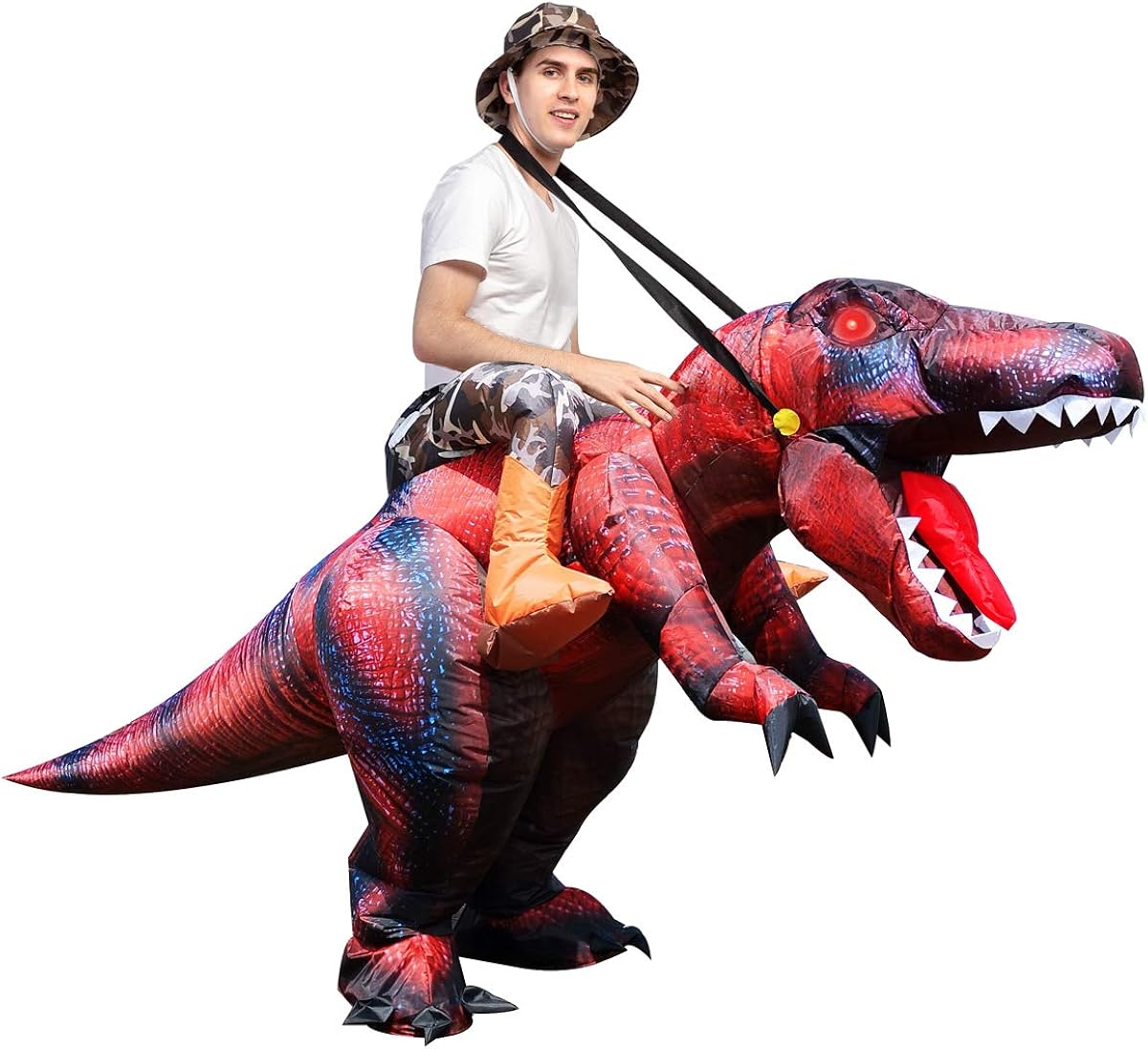 Disfraz inflable de Godzilla para adultos unisex