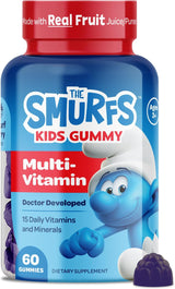 Gominolas Multivitamínicas Smurfs, 15 Vitaminas, 60 Gummies