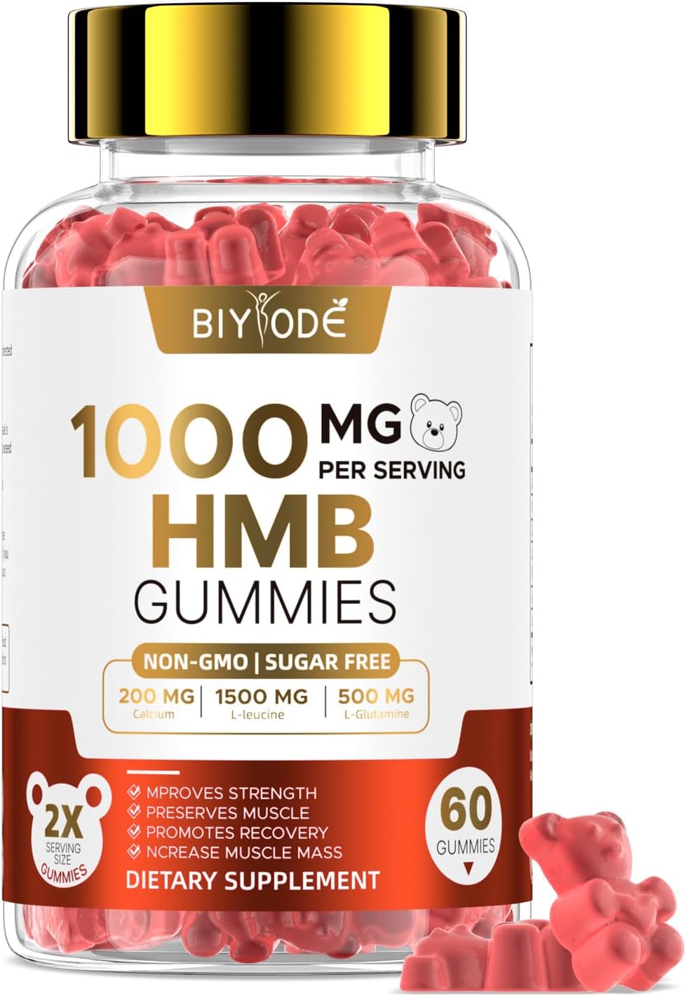 Gomitas HMB para Hombres y Mujeres – 60 Gomitas