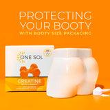 Creatina para Mujeres One Sol, Aumenta Masa Muscular, 100 Serv.