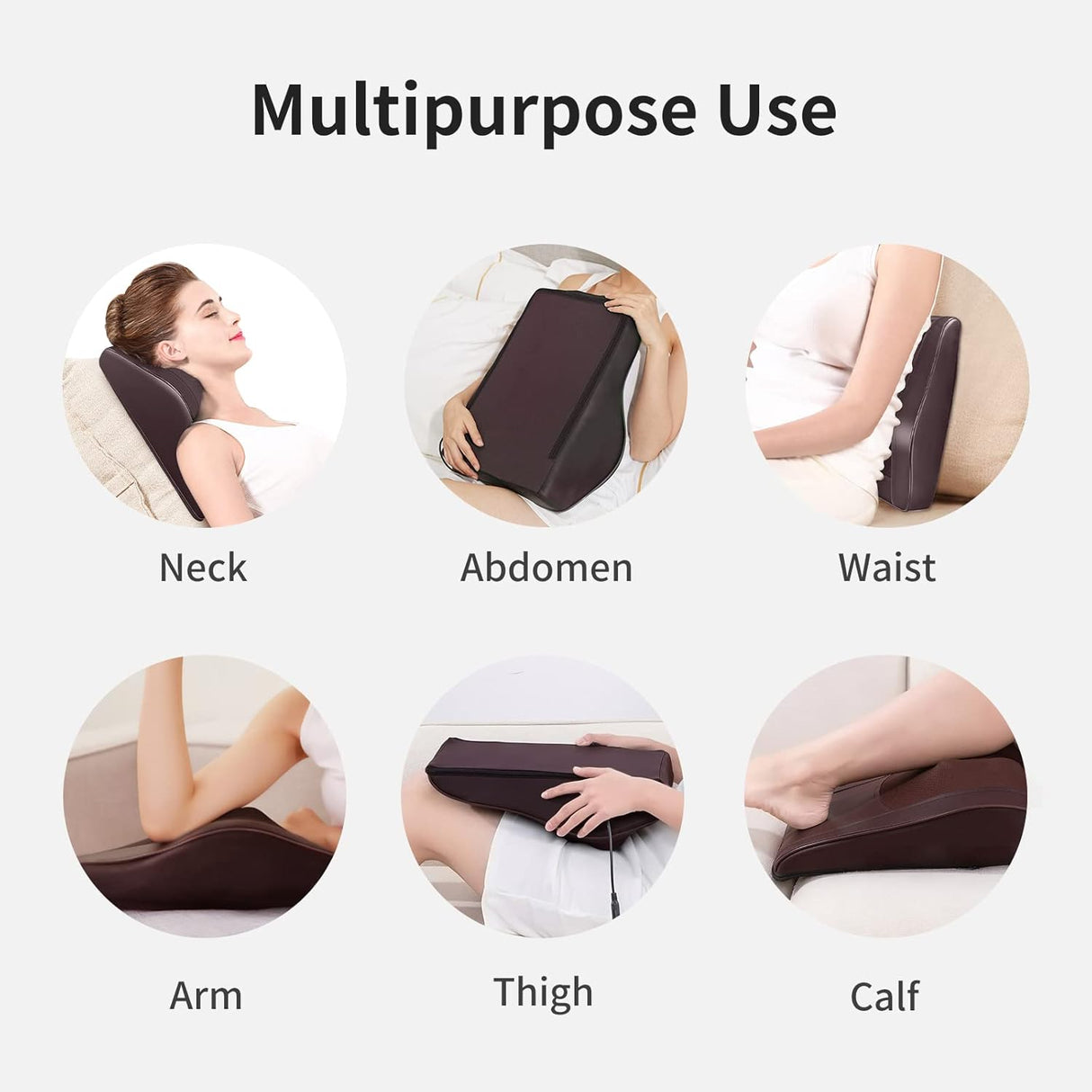 Masajeador de espalda y cuello, Shiatsu, con calor, modelo X1