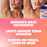 Crema Depilatoria NAIR con Aceite de Coco y Vitamina E, 12 oz