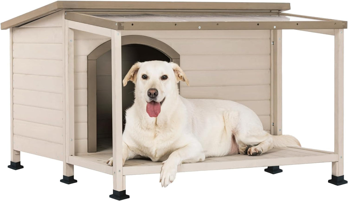 Casa para perros grandes techo de asfalto de PVC Petsfit