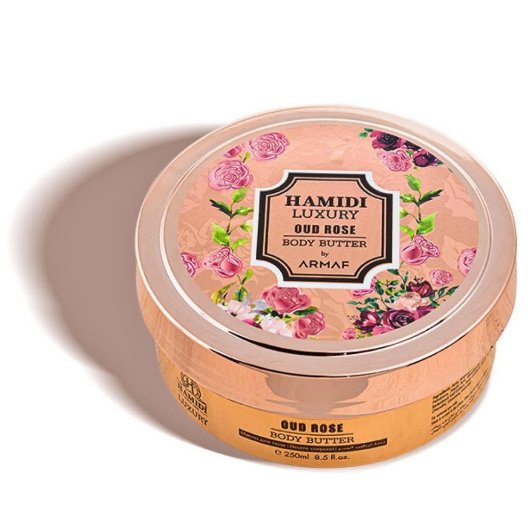 Manteca Corporal de Rosa y Oud Hidratante para Piel Seca