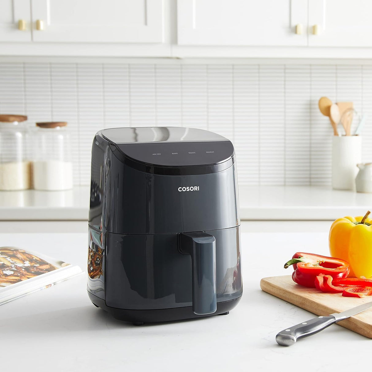 Freidora de aire COSORI 2.1Qt, 4 en 1, fácil y saludable