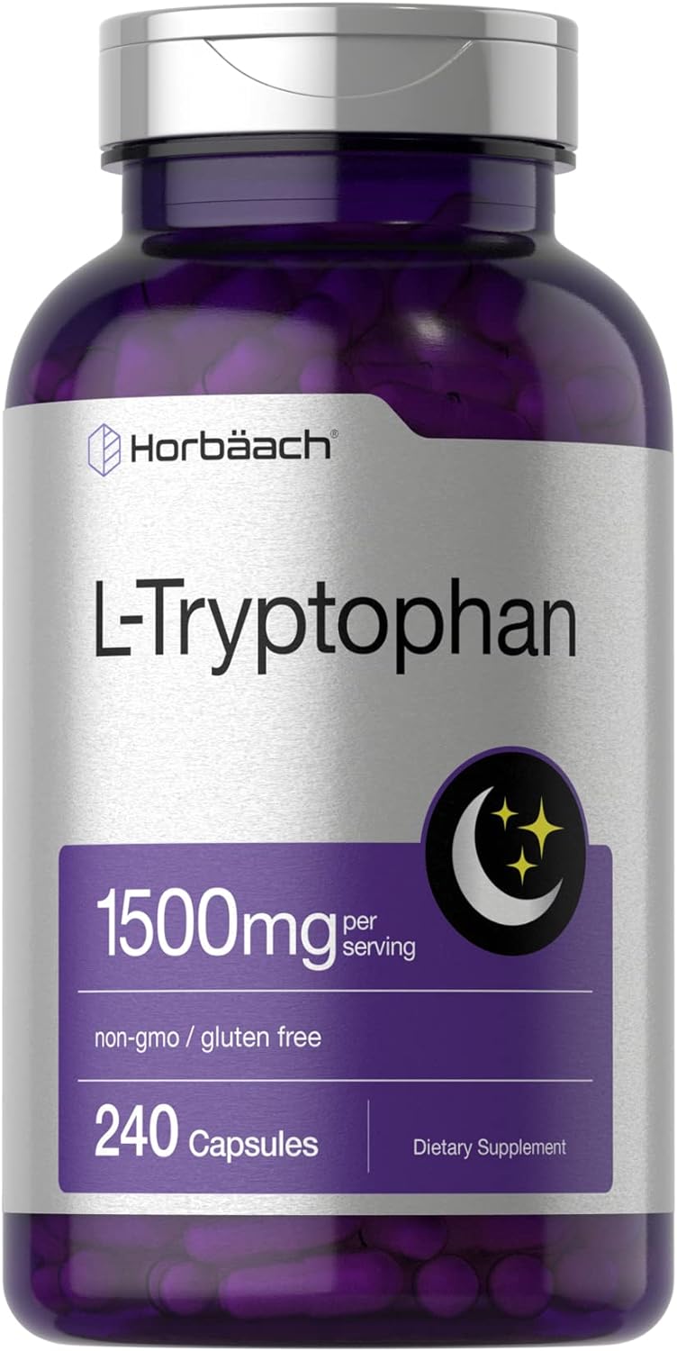 Horbäach L Triptófano 1500mg Cápsulas | 240 unidades