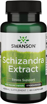 Swanson Schizandra Extracto 500 Miligramos 60 Cápsulas