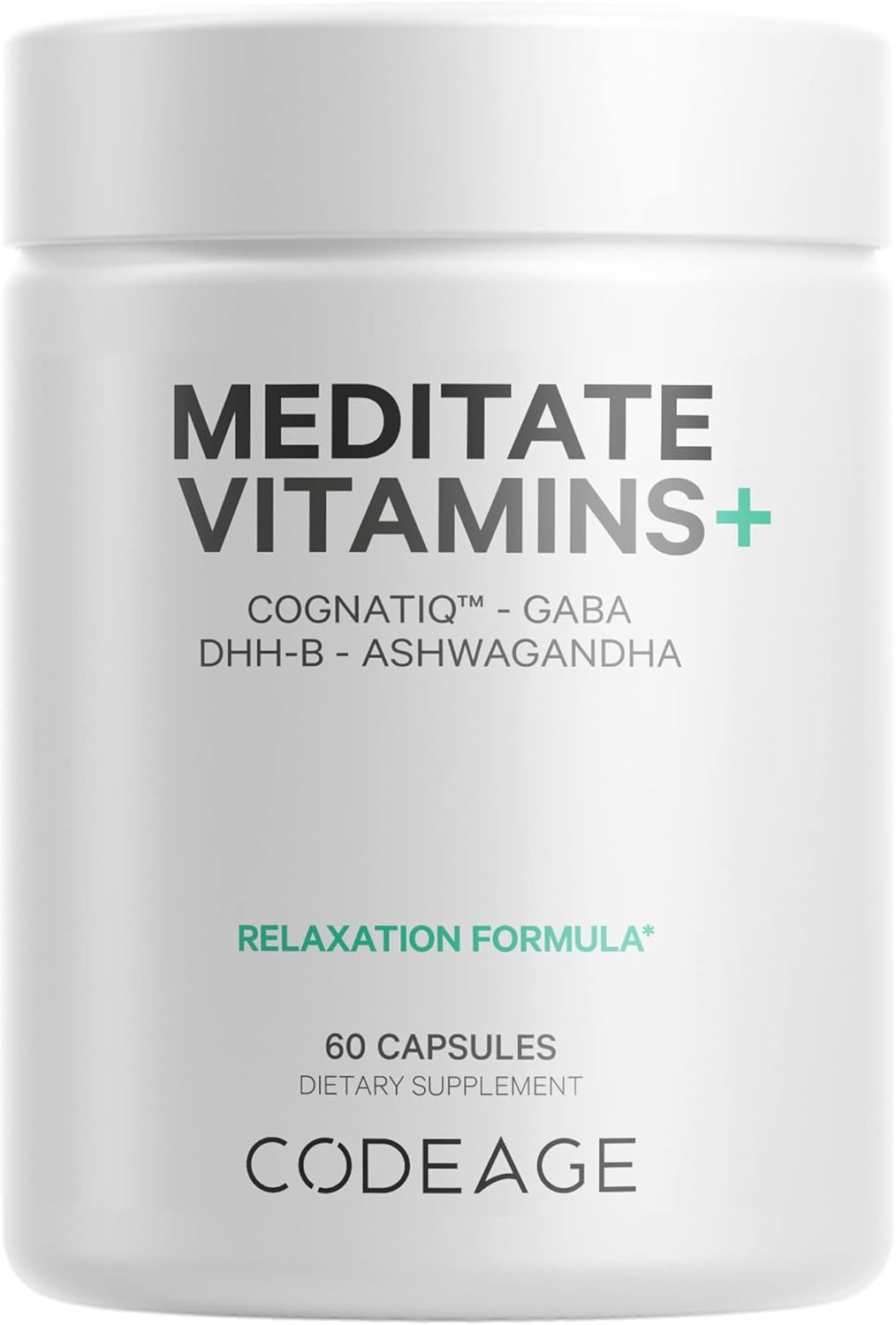 Suplemento Vitaminas  GABA  DHH-B CognatiQ Ashwagandha 60 u