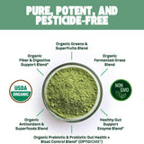 Green Apple Bliss Superfood Powder - Orgánico, Vegano, 30 Días