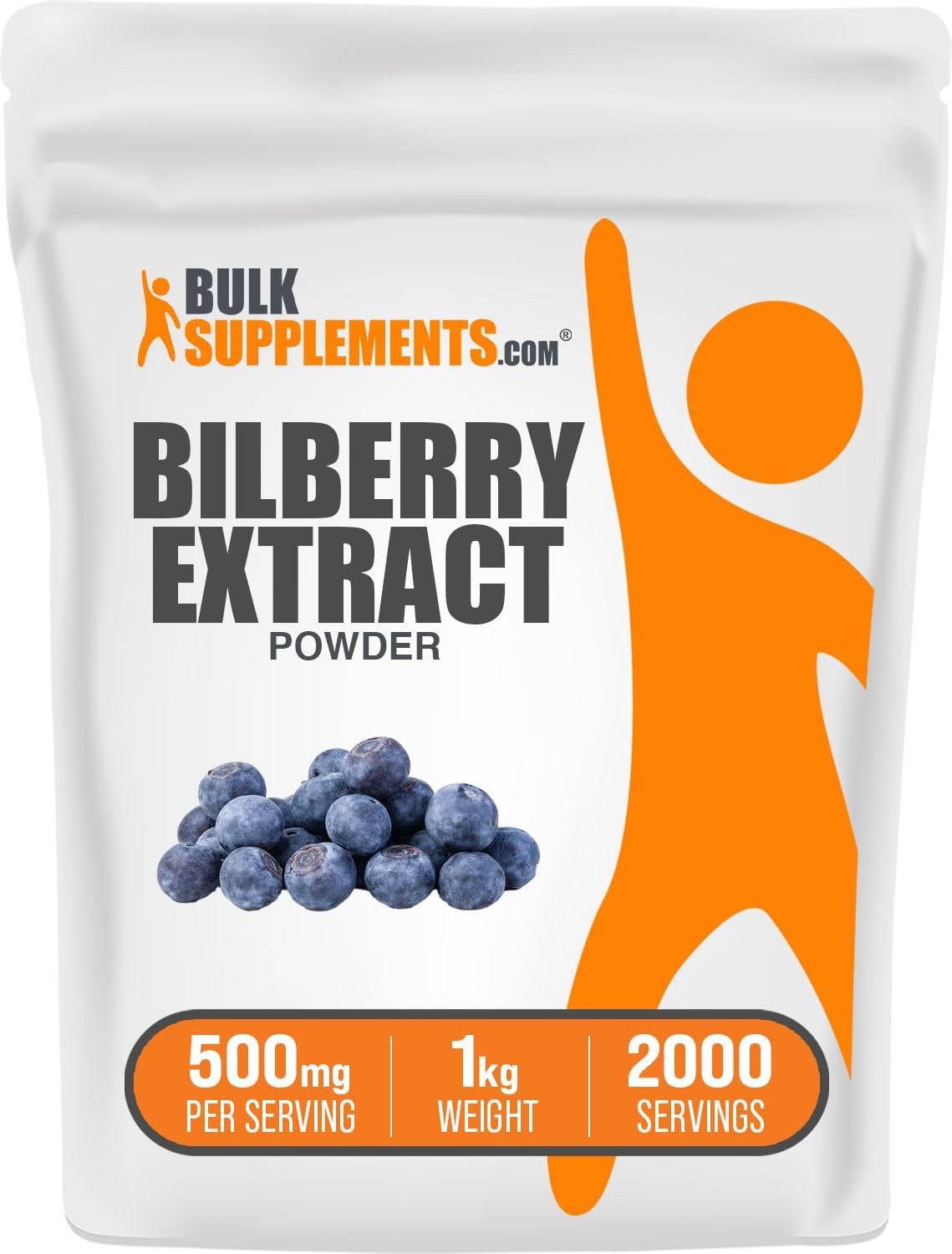 Suplemento Extracto de Arándano para Ojos, Sin Gluten, 500mg