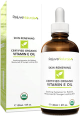 Aceite de Vitamina E 100% Natural y Orgánico USDA, Hidratante