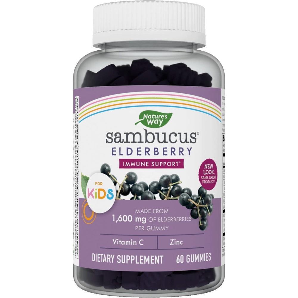 Suplementos Alimenticios de saúco con vitamina C y zinc