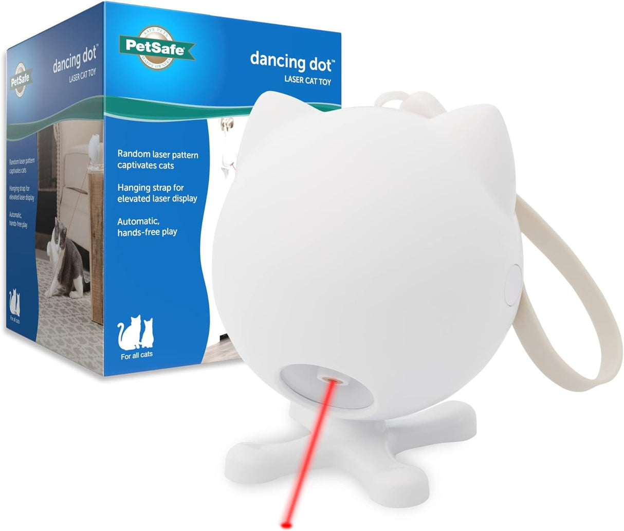 Juguete láser automático para gatos interactivo patrón láser
