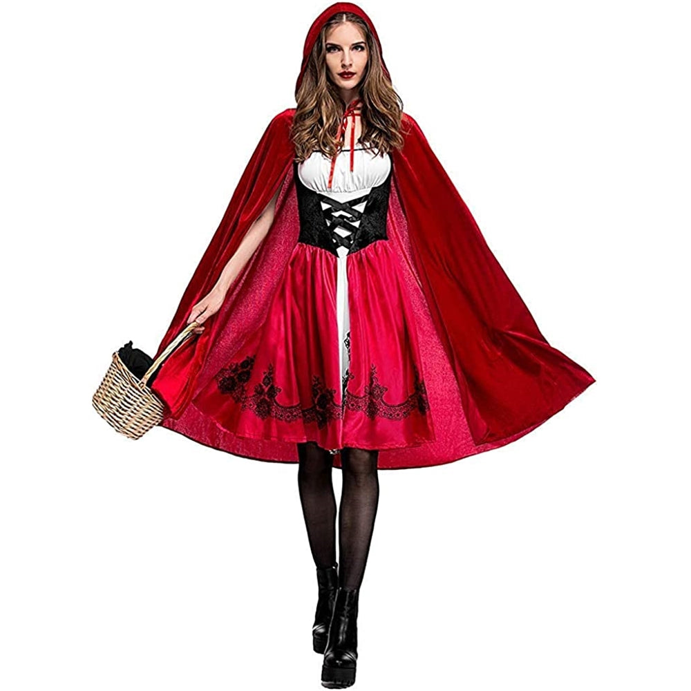 Disfraz de Caperucita Roja para mujer con capa talla S
