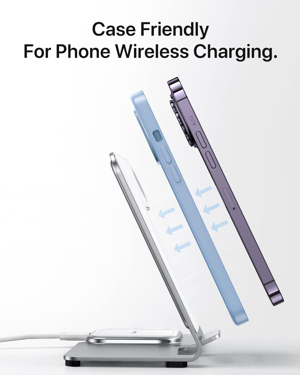 Cargador de carga  inalámbrico 3 en 1 para celulares