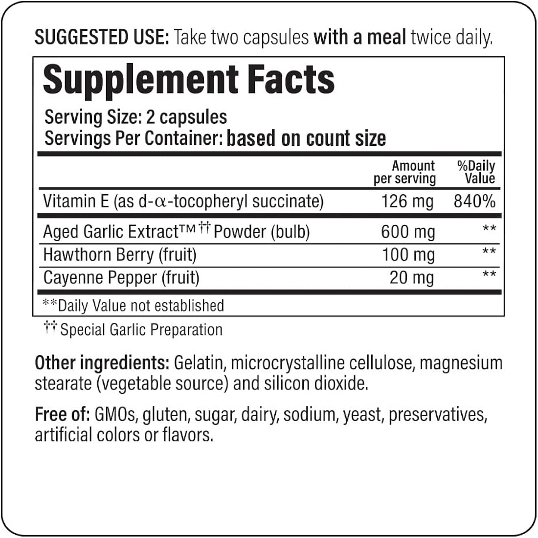 Suplementos Kyolic Extracto de ajo  Circulation Health 300un
