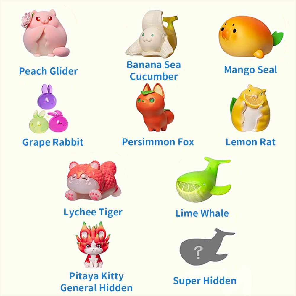 Figuras Coleccionables BEEMAI Fairy Fruta 8PCs Diseño Aleatorio
