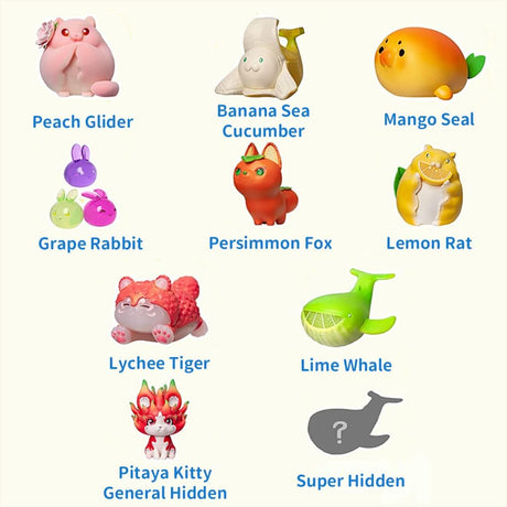 Figuras Coleccionables BEEMAI Fairy Fruta 8PCs Diseño Aleatorio