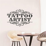 Vinilo Decorativo para Estudio de Tatuajes, AFN132, 22x16 Pulgadas