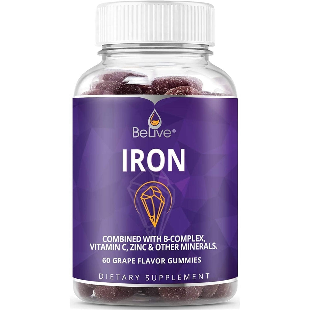 Suplementos Gomitas  de hierro con vitamina  C y A  60