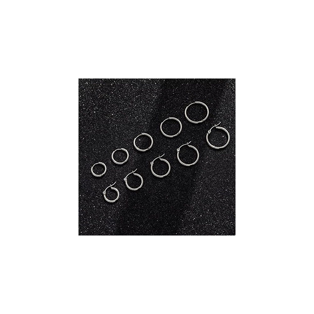 Aretes de acero inoxidable hipoalergénicos para mujeres
