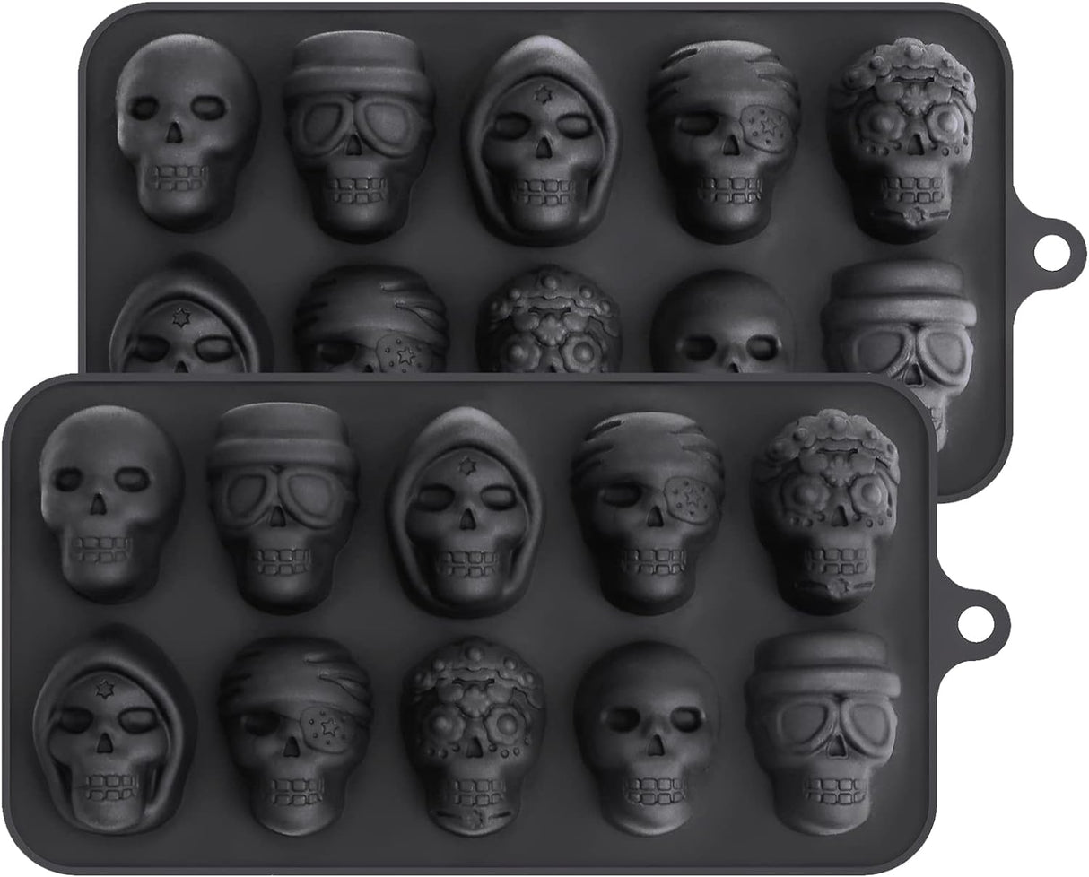 Moldes de chocolate Webake con 5 formas para Halloween, 2 pcs